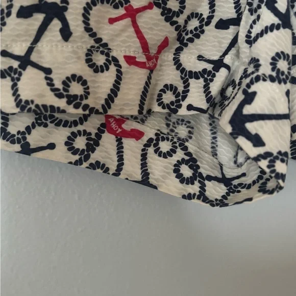 Lilly Pulitzer Navy and Pink Anchor Print Shorts - Picture 5 of 7